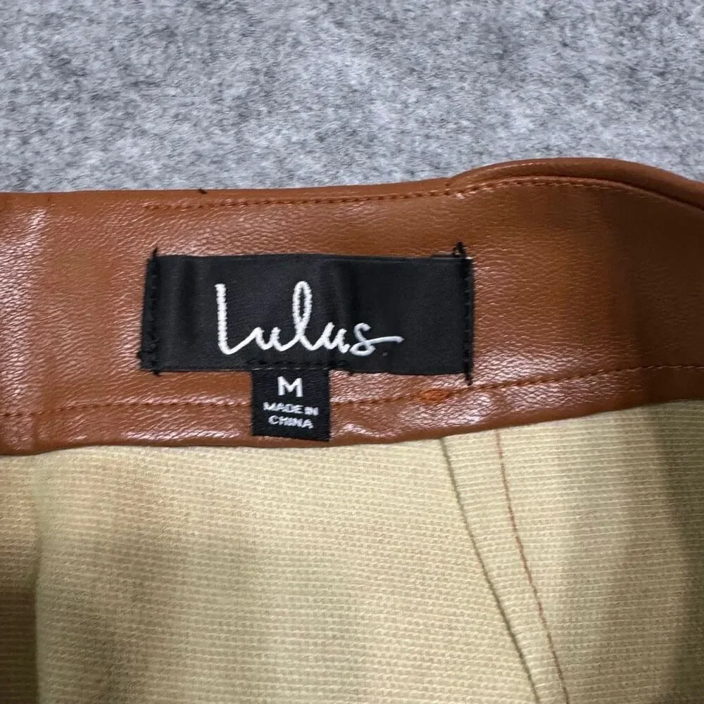 Lulus faux‎ leather mini skirt medium